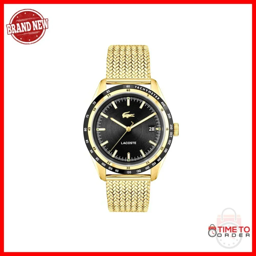 Men's Stainless Steel Mesh Watch with Date Function, 40mm Case